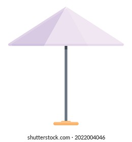 Garden umbrella icon cartoon vector. Parasol sunshade. Outdoor umbrella