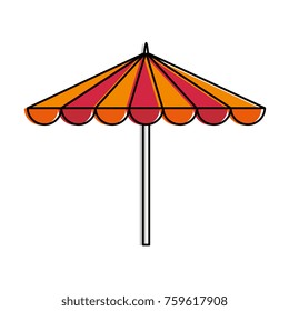 garden umbrella isolated icon