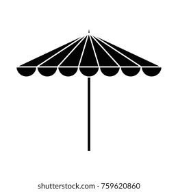 garden umbrella isolated icon