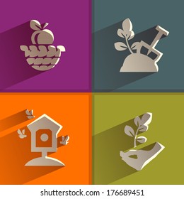 Garden. Vector format