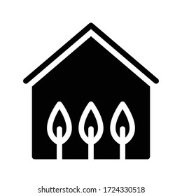 garden vector glyph flat icon