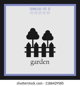 garden vector icon