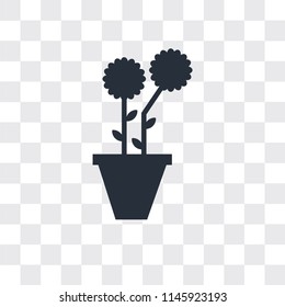 Garden vector icon isolated on transparent background, Garden logo concept