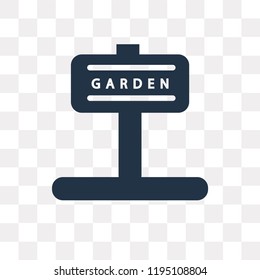 Garden vector icon isolated on transparent background, Garden transparency concept can be used web and mobile