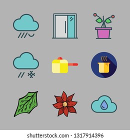 garden vector icon set
