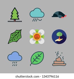 garden vector icon set