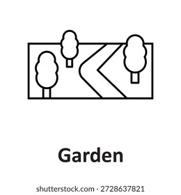 Icono del Vector del jardín que puede modificar o editar fácilmente

