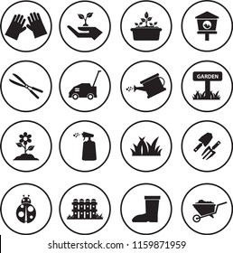 Garden vector icons set