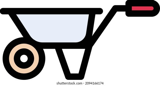garden vector illustration isolated on a transparent background. stroke vector icons for concept or web graphics.