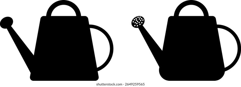 garden watering can icon. Tool for working on farm. Gardening Equipment. agriculture equipment symbol. Houseplant care