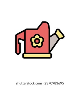 Garden Watering Can Icon Vector Illustration