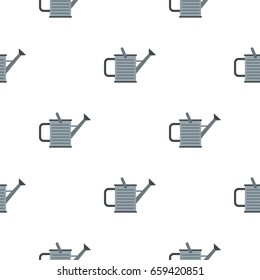 Garden watering can pattern seamless flat style for web vector illustration