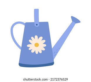 La lata de riego de los jardines. Ilustración del vector