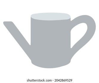 Agua de jardín. Herramientas e inventario. Elemento vectorial aislado sobre fondo blanco. Ilustraciones dibujadas a mano.