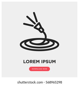 Garden watering vector icon