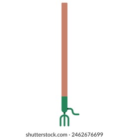 Garden weed grabber tool vector cartoon illustration isolated on a white background.