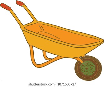 GARDEN WHEELBARROW FOR THE GARDEN