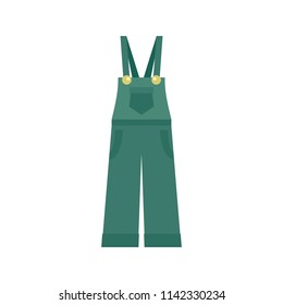Garden worker clothes icon. Flat illustration of garden worker clothes vector icon for web isolated on white
