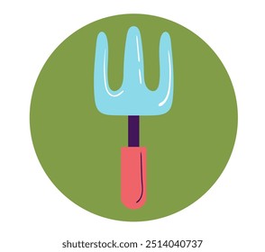 Jardim trabalho ferramenta linha arte estilo simples isolado conceito