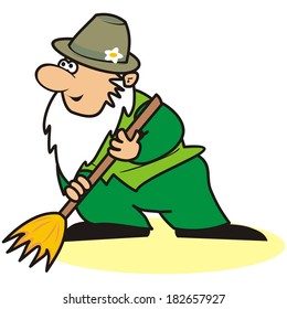 gardener and besom