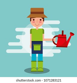 gardener boy farm work