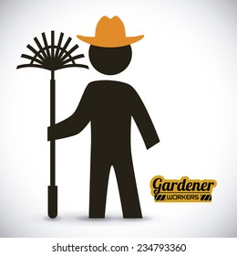 gardener  design , vector illustration