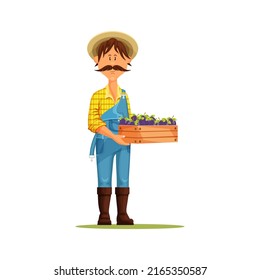 Gardener or farmer, vector icon or clipart.