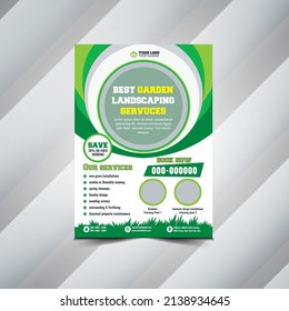 Gardener Flyer, Landscape and Gardening Flyer
