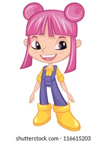 Gardener Girl Vector