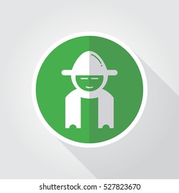 Gardener icon illustration isolated vector sign symbol