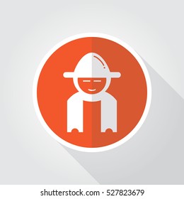 Gardener icon illustration isolated vector sign symbol