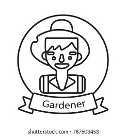 gardener icon outline