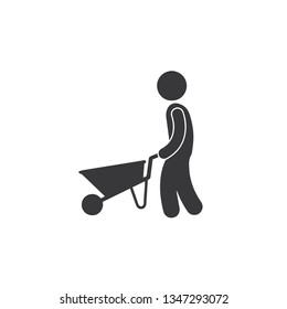 Gardener icon, vector