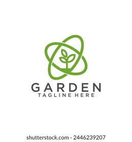 Gardener Logo Design Inspiration Vector, Lawn Care, Farmer, Lawn Service Logotype, Icon Vector