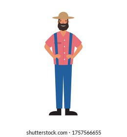 gardener man design, Workers actions working occupation jobs proffesional employee service and labor theme Vector illustration
