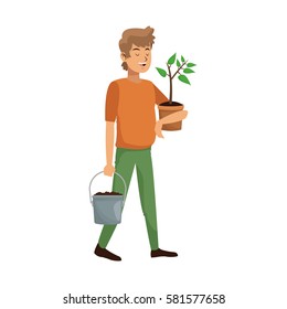 gardener man icon