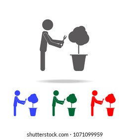 Gardener man icon. Elements of people profession in multi colored icons. Premium quality graphic design icon. Simple icon for websites, web design, mobile app, info graphics on white background