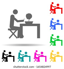 gardener multi color style icon. Simple glyph, flat vector of people in work icons for ui and ux, website or mobile application