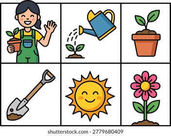 Gardener nurturing plants with watering can outdoors