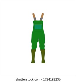 gardener pants. illustration for web and mobile design.