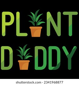 Gardener plant daddy t-shirt design