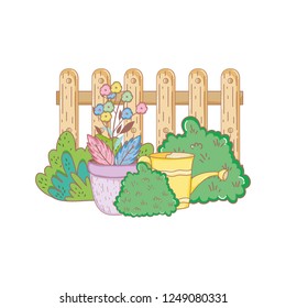 gardener shower sprinkler with flowers