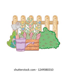 gardener shower sprinkler with leafs and flowers