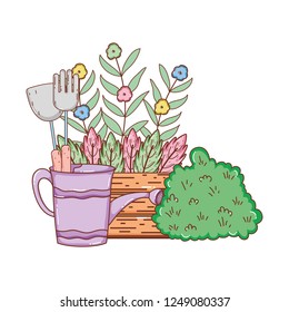 gardener shower sprinkler with leafs and flowers