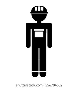 gardener silhouette avatar icon vector illustration design