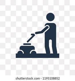 Gardener vector icon isolated on transparent background, Gardener transparency concept can be used web and mobile