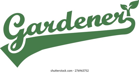 Gardener Word Retro