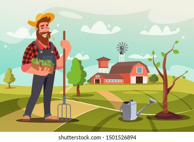 82,654 Farmer graphics Images, Stock Photos & Vectors | Shutterstock