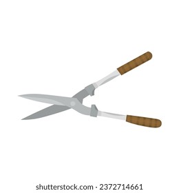 Gardener's pruner on white background