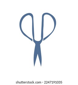 Gardener's scissors on white background
